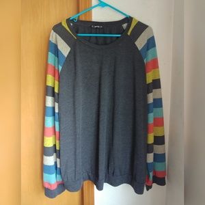 Raglan color block tee